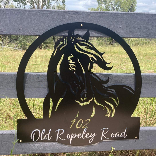 Horse Property Sign