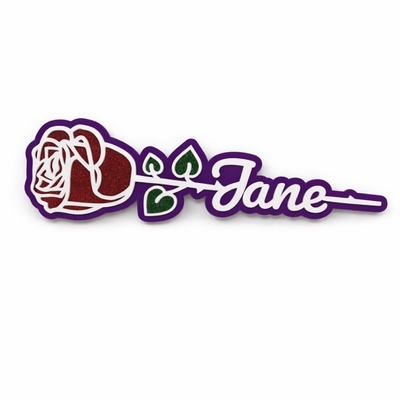 Personalised Valentine's Acrylic Roses